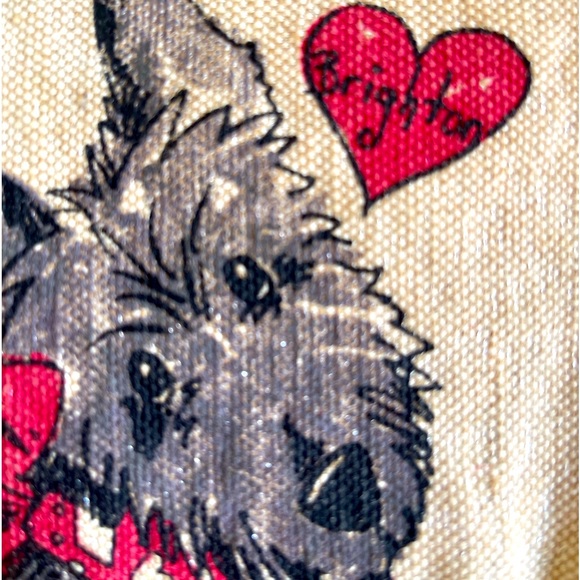 BRIGHTON Puppy Dog Cross Body or Clutch Bag “Exercise? I’d Rather Accessorize!” - Picture 8 of 12